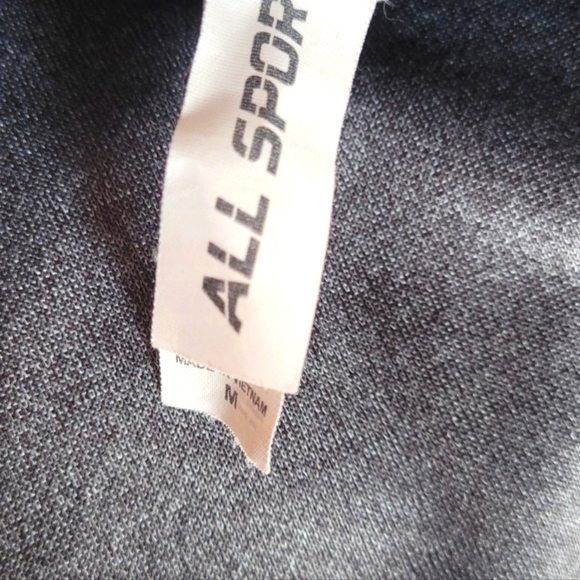 All Sport Full Zip Jacket Lightweight Womens Size Medium Gray Inside Pockets - Picture 8 of 9